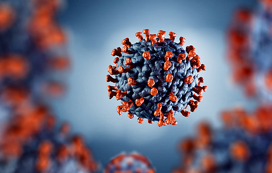 3D-Darstellung vom Corona Virus COVID-19